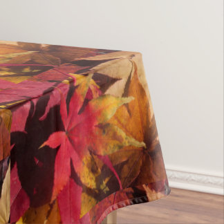 Fall Colours Orange Leaves Thanksgiving Tablecloth