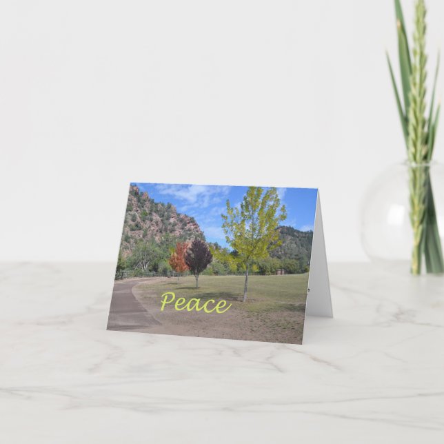 Fall Colours:  Peace Note Card (Front)
