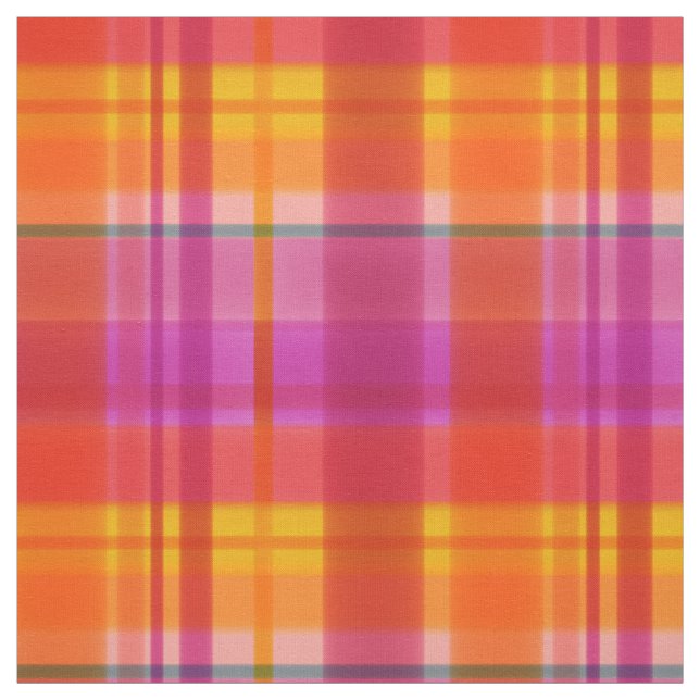 Fall Colours Plaid Fabric (Swatch)