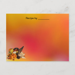 Fall Colours Recipe Custom Card