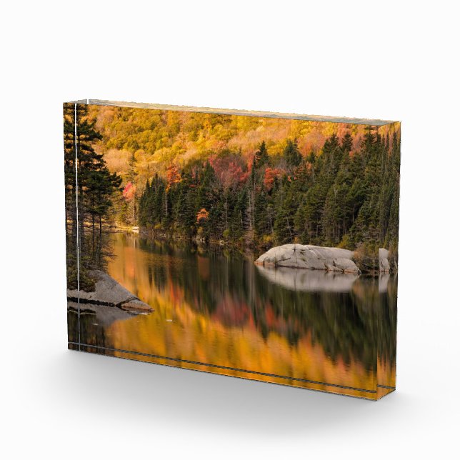 Fall Colours Reflected on Beaver Pond Photo Block (Right)