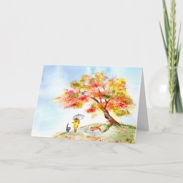 Fall Colours Sakura Card (Front)