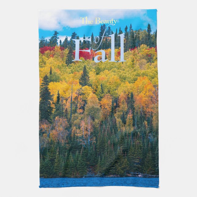 Fall Colours The Beauty of Fall  Tea Towel (Vertical)