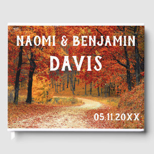 Fall Colours Wedding Guest Book