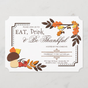 Fall Corners Invitation