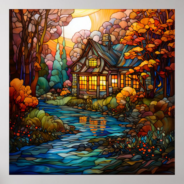 Fall Cottage Poster (Front)