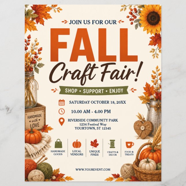 Fall Craft Fair Flyer (Front)