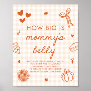 Fall Cutie Pie How big is mummy's belly Game Poster