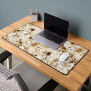 Fall Daisies Desk Mat