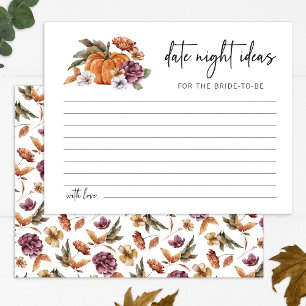 Fall Date Night Ideas Card