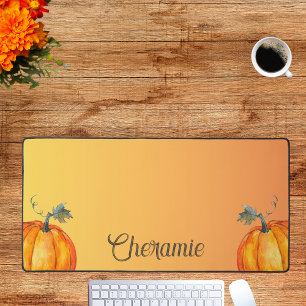 Fall Decor Pumpkins Personalised Desk Mat