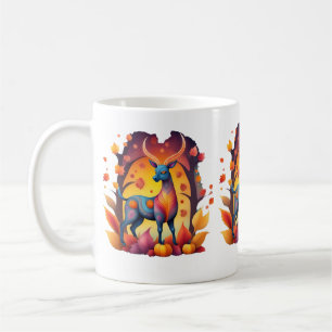 Fall Deer Alebrije Coffee Mug
