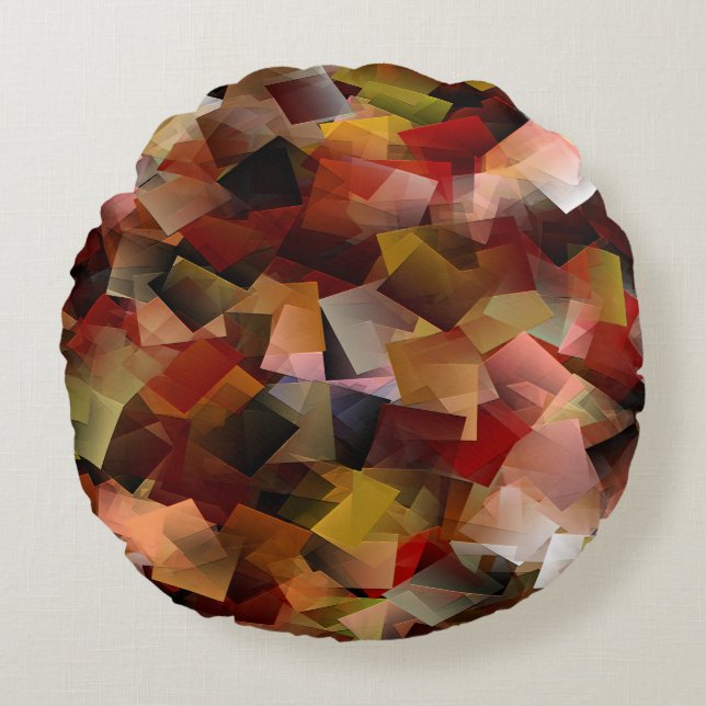 Fall delightful times.... round cushion (Front)