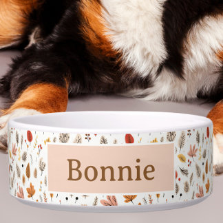Fall Design - Autumnal Dog Bowl