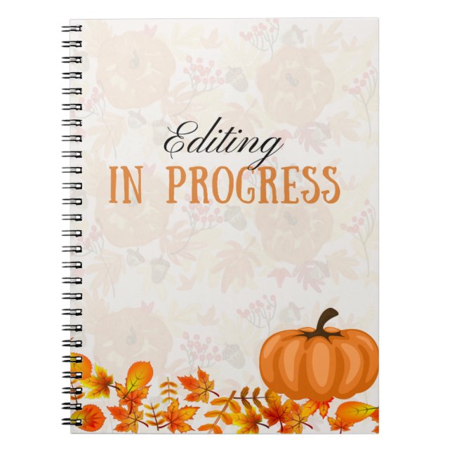 Fall Design Editing in Progress Notebook (Front)