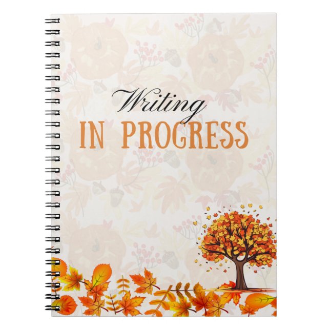 Fall Design Writing in Progress Notebook (Front)