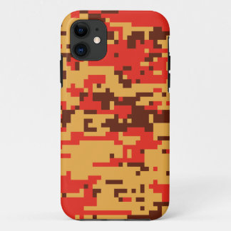 Fall Digital Camo Pattern iPhone 11 Case