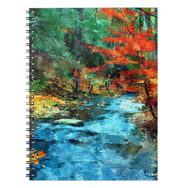 Fall Digital Watercolor Notebook (Front)
