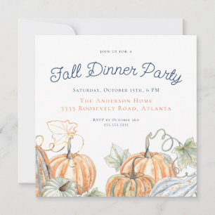 Fall Dinner Party Invitation