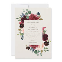 Fall Elegance Baby Shower Invitation