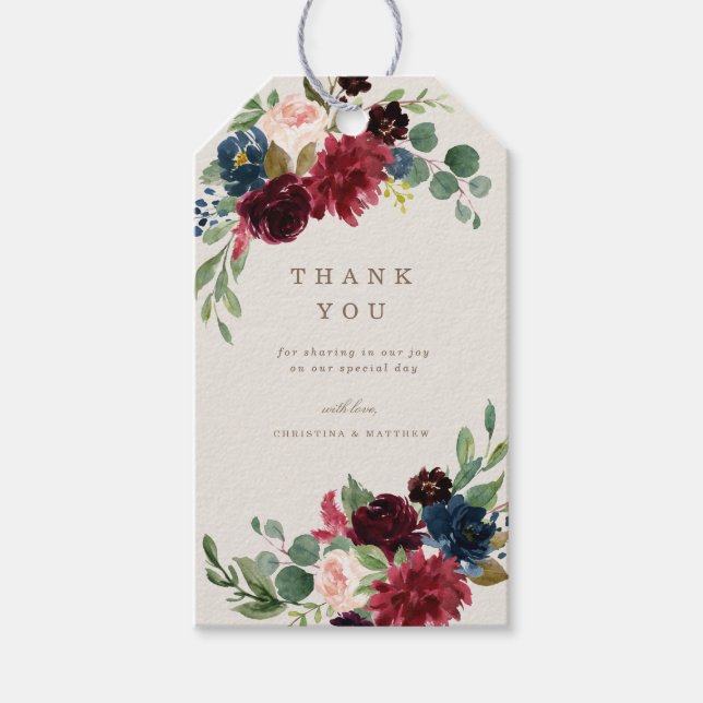 Fall Elegance Gift Tags (Front)