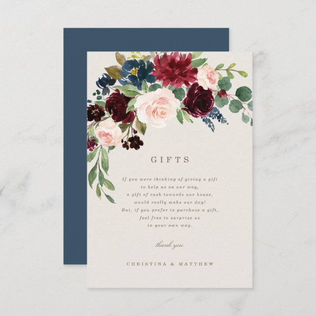 Fall Elegance Gifts Card (Front/Back)
