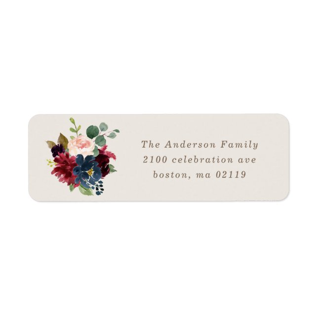 Fall Elegance Return Address Label (Front)