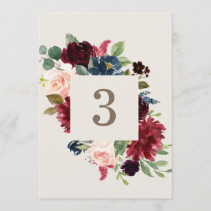 Fall Elegance Table Numbers