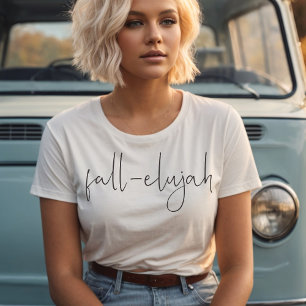 Fall-elujaa Trendy Minimalist Fall-Hallelujah T-Shirt