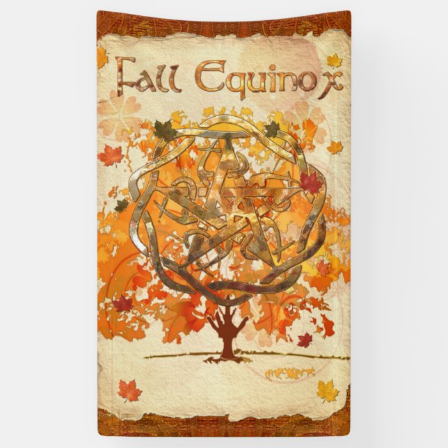 Fall Equinox Pagan Wiccan Banner (Vertical)