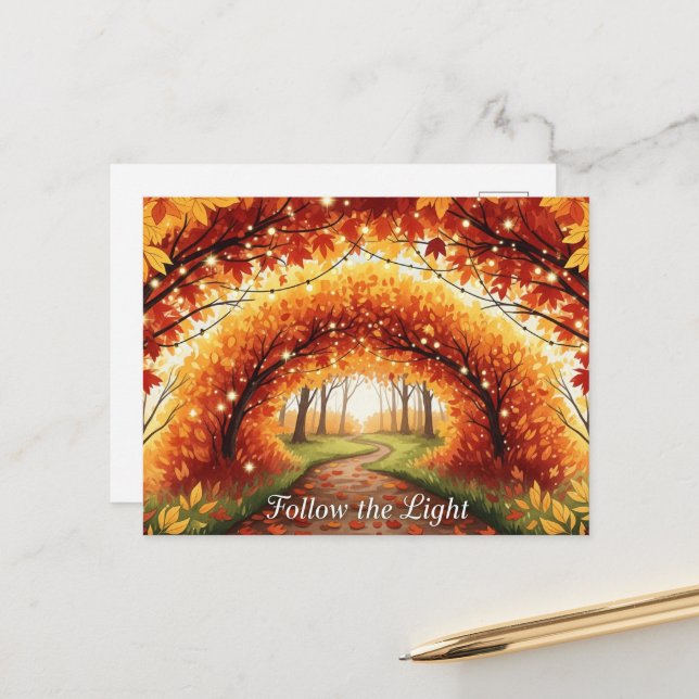 Fall Equinox  Postcard (Front/Back In Situ)
