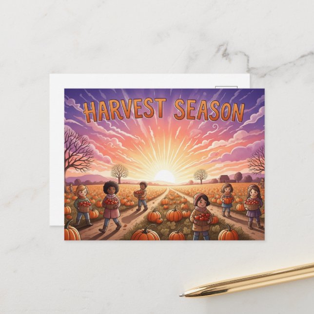 Fall Equinox  Postcard (Front/Back In Situ)