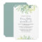 Fall Eucalyptus Foliage Floral Wedding Invitation