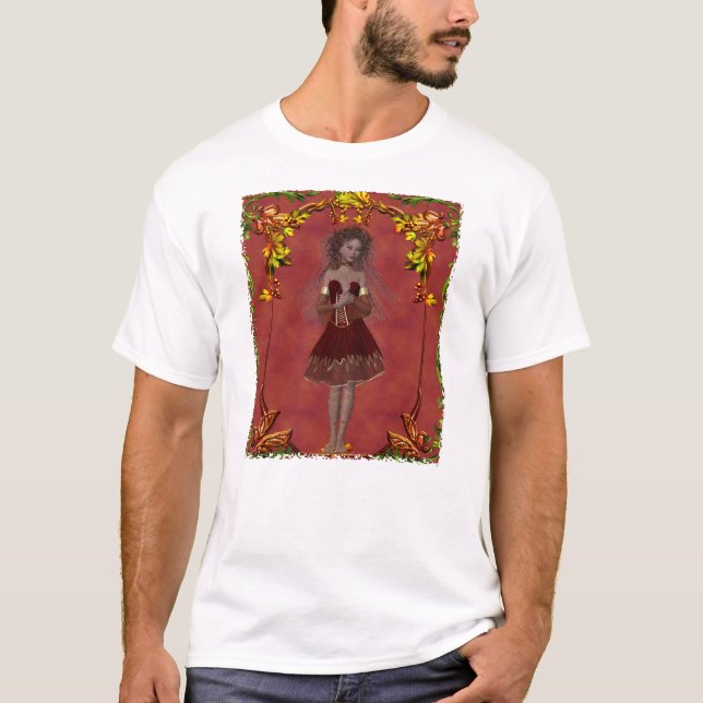 Fall Fairy Design 2 - Fantasy T-Shirt (Front)