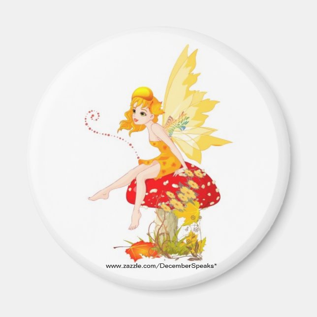 Fall fairy magnet (Front)