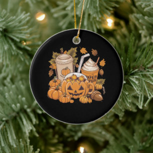 Fall Family Halloween Thanksgiving Cute Autumn Ceramic Tree Decoration
