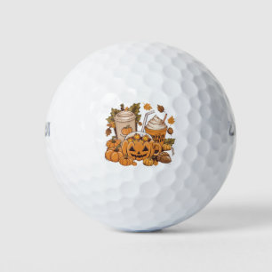Fall Family Halloween Thanksgiving Cute Autumn Golf Balls