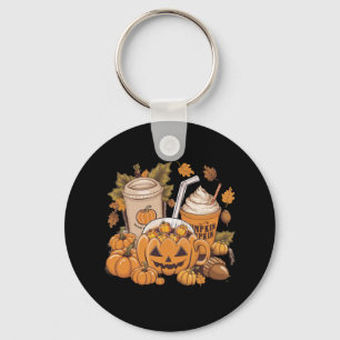 Fall Family Halloween Thanksgiving Cute Autumn Key Ring