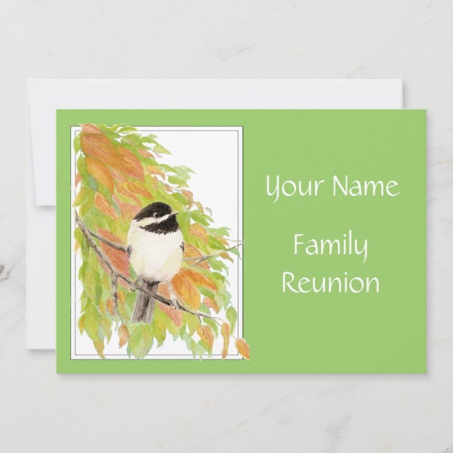 Fall, Family Reunion Invite, Nature, Bird Invitation (Front)