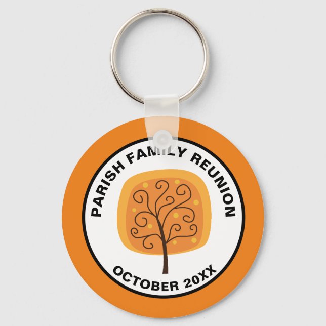 Fall Family Reunion Souvenir Keepsake Keychain (Front)