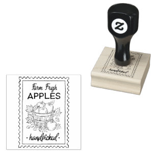 Fall Farm Fresh Apple Quote Stamp
