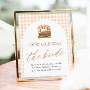 Fall Farmers Market How Old Was The Bride Sign