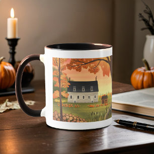 Fall Farmhouse Autumn Pumpkin Patch   Mug
