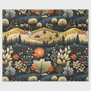 Fall Farmland Colours Wrapping Paper