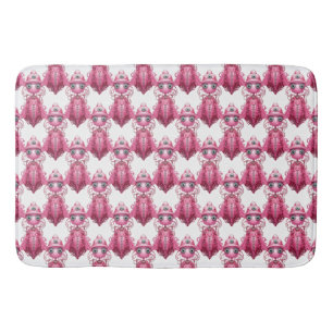 Fall Fashion Pink Ghost Steampunk Bath Mat