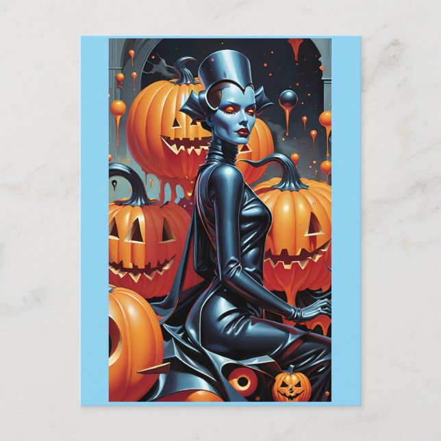 Fall Fashion's Weekend Witch Queen Postcard (Front)