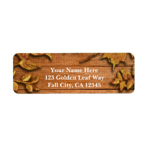 Fall Faux Gold Leaf Art Elegant Autumn