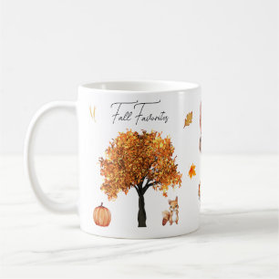 Fall Favourites Watercolor Vintage Coffee Mug