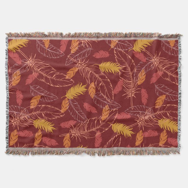 Fall Feathers Throw (Front)