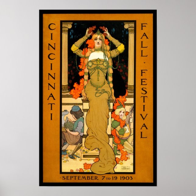 Fall Festival, 1903. Vintage Advertising Poster (Front)